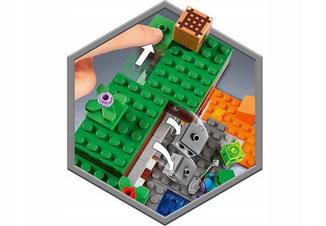 LEGO Minecraft „Opuszczona” Kopalnia 248el. 7+ 21166_2