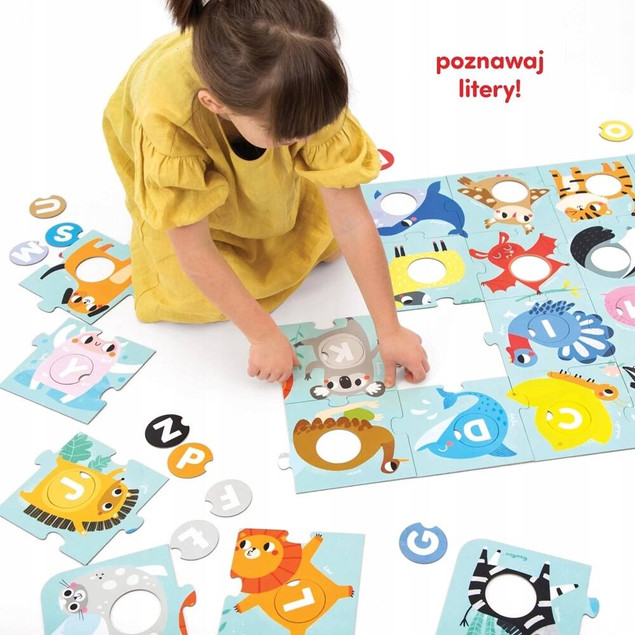 CzuCzu ALFABET duuuże puzzle z dziurką 3+_4