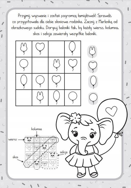 Moje Łamigłówki Sudoku Ciągi Logiczne Sabina Grabias 5+ Skrzat_2