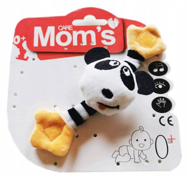 Moms Grzechotka Maskotka na Rączkę 0m+ Panda Hencz_1