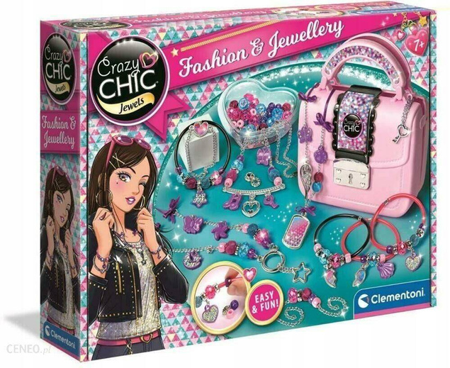 Zestaw Do Tworzenia Biżuterii Torebka Ozdobna Crazy Chic 7+ Clementoni_2