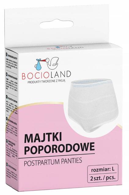 ZESTAW BOCIOLAND Dla Mamy Podkłady Wkładki Laktacyjne Majtki Poporodowe_6