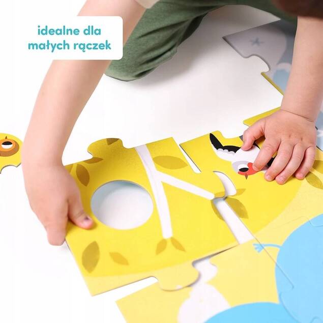 Duuuże Puzzle Z Dziurką Zwierzęta Układanka Edukacyjna 34el. 2+ CzuCzu_7