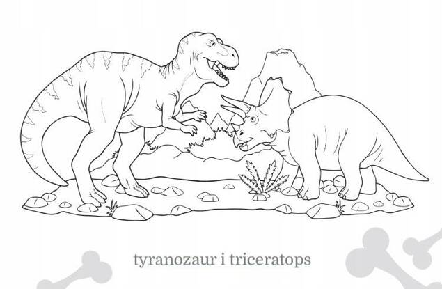 Kolorowanka Maluszkowe Malowanie Dinozaury 2+ Skrzat_2