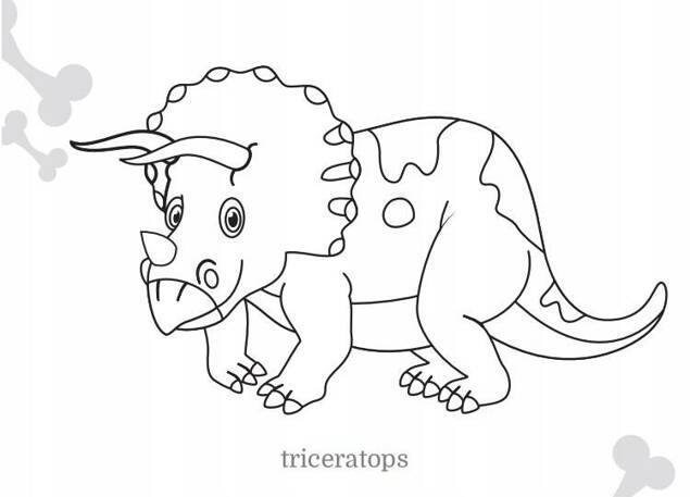 Kolorowanka Maluszkowe Malowanie Dinozaury 2+ Skrzat_3