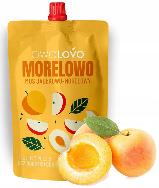 OWOLOVO Mix Musów Owocowych dla Dzieci TUBKI 12x200g MIX SMAKÓW_5