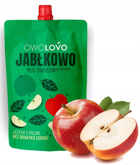 OWOLOVO Mix Musów Owocowych dla Dzieci TUBKI 12x200g MIX SMAKÓW_6