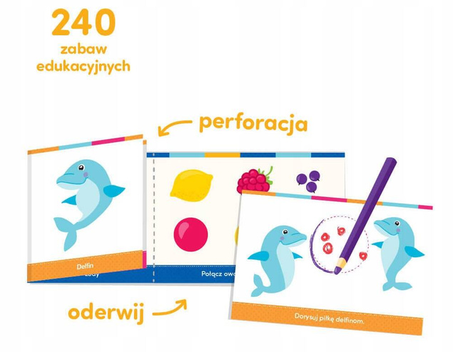 Książeczka Edukacyjna Dla Dzieci Zabawy Logiczne 240+ Zadań 3-5+ CzuCzu_2