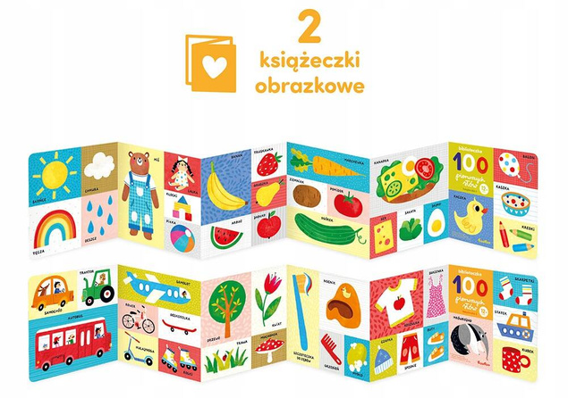 Biblioteczka 100 Pierwszych Słów Książeczki Harmonijki 1+ CzuCzu_2