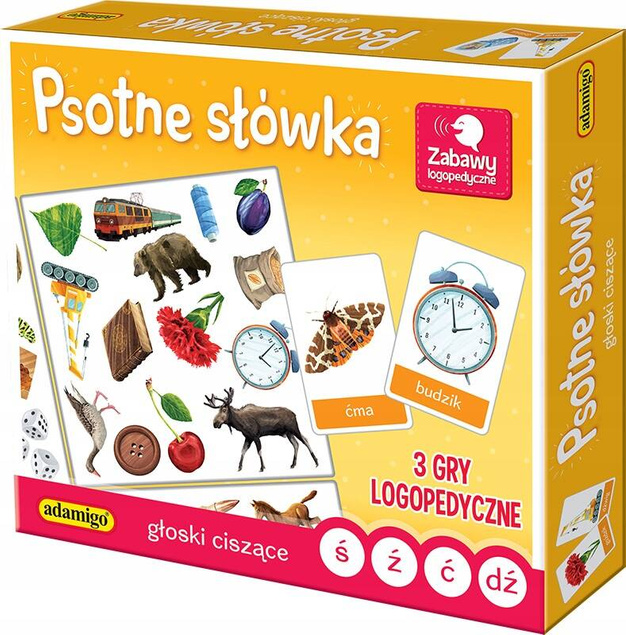 Psotne Słówka 3 Gry Logopedyczne Głoski Ciszące ś ź ć dź 5+ Adamigo