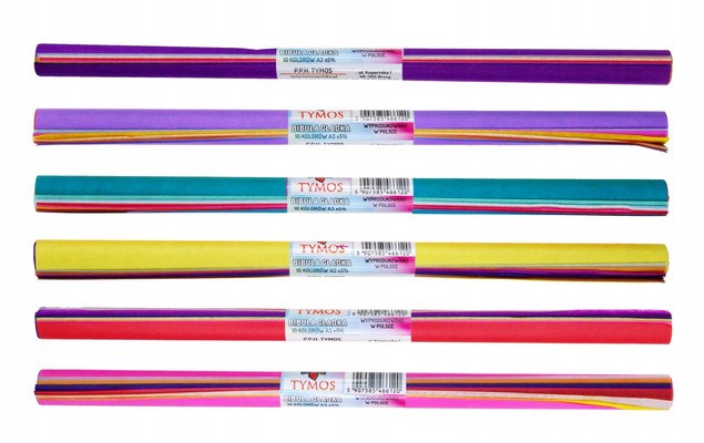 BIBUŁA GŁADKA 10 KOLORÓW 1 ROLKA    