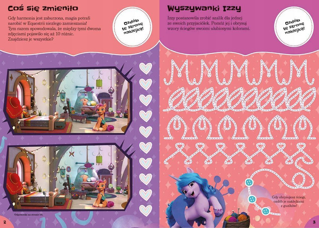 My Little Pony 100 Naklejek Łamigłówki 3+ HarperKids