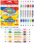 Mazaki Pisaki Flamastry Dwustronne 12 Sztuki 24 Kolory Colorino 32353