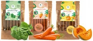 3x Zestaw ROLLSY Witaminowe SZPINAK MARCHEW DYNIA Naturalnie Zdrowi (3x50g)