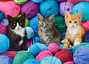 Puzzle 300 Układanka Dla Dzieci KOTKI W KŁĘBKACH WEŁNY Kociaki 8+ Castor