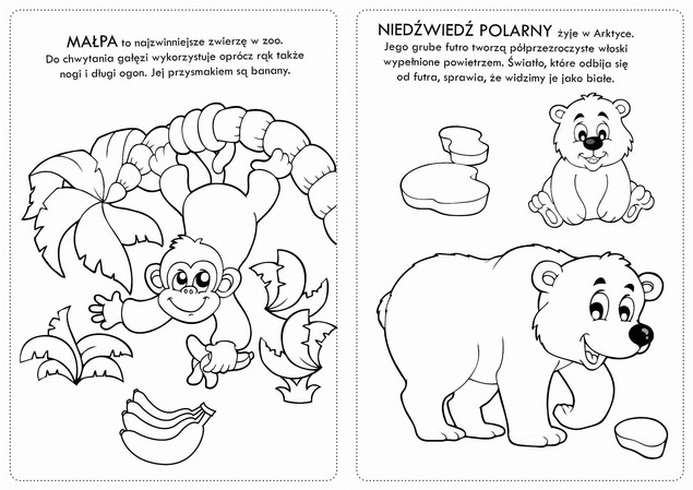 Kolorowanki z naklejkami - Wesołe ZOO