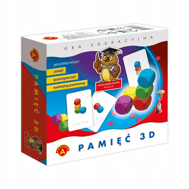 Gra edukacyjna Pamięć 3D Sowa Mądra Głowa Alexander