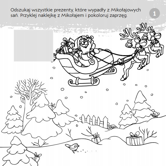 Zgadywanie-doklejanie. Magiczne święta