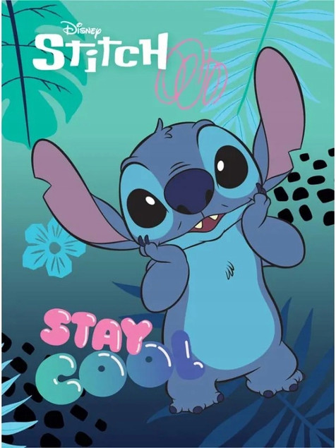Zeszyt Szkolny A4 32k TRZYLINIA KOLOROWA Disney STITCH St. Majewski
