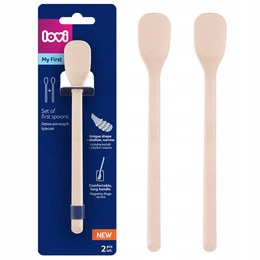 LOVI Pierwsza Łyżeczka Do Karmienia 2 Sztuki ŁOSOSIOWE 35/584_bei