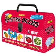 Gra Edukacyjna Bystre Oczko Kuferek 8 Gier 3+ Adamigo