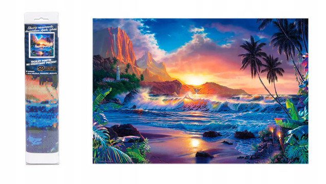 Diamentowa mozaika Morze 30x40cm 1006969