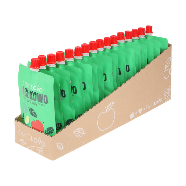 OWOLOVO Mix Musów TUBKA dla Dzieci Dorosłych 40x200g MEGA ZESTAW 10 Smaków