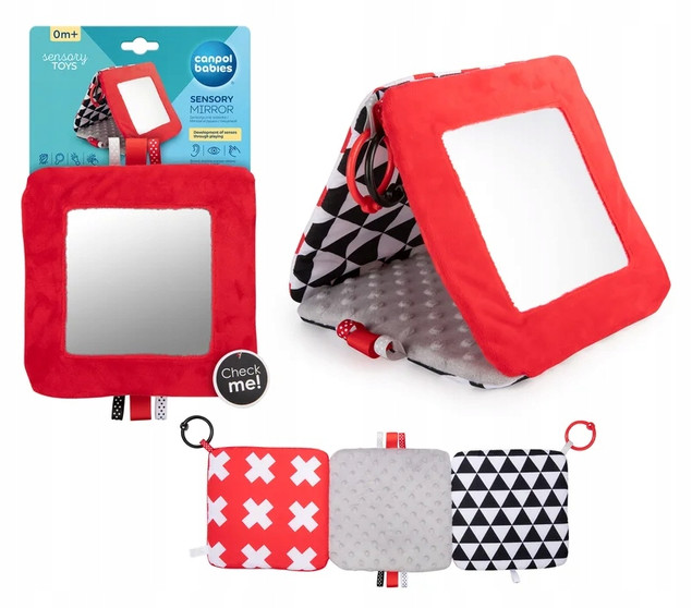 Canpol babies duże lusterko kontrastowe SENSORY TOYS