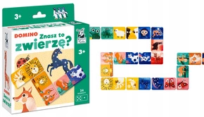 ZNASZ TO ZWIERZĘ? Domino Gra Logiczna 3+ Kapitan Nauka