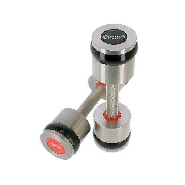 Hantle chromowane, radełkowane 2 x 8 KG HH08 HMS