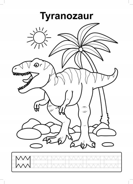 Kolorowanka. Dinozaury