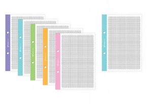 Wkład Do Segregatora A4 50 Kartek Kratka Kolorowy Margines Interdruk