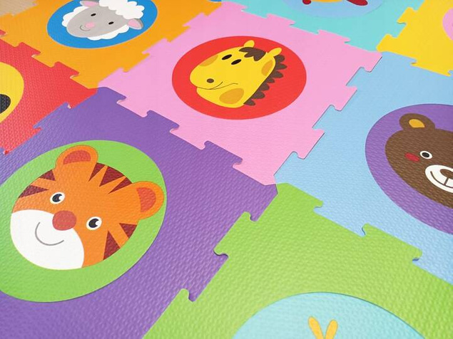 ZWIERZĘTA PUZZLE MATA PIANKOWA DLA DZIECI 9el 4004