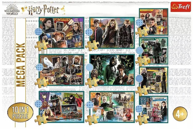 Trefl Puzzle 10w1 W świecie Harrego Pottera 90392