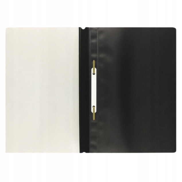 Skoroszyt PP A4 Miękki Wpinany 10szt CZARNY Biurfol