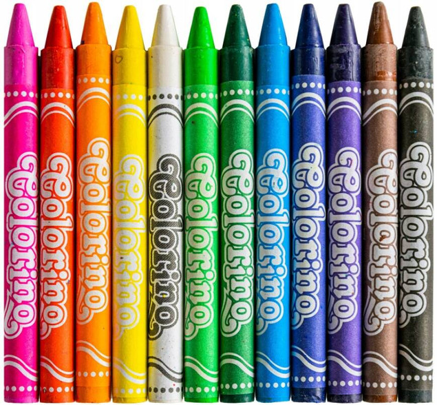 Kredki świecowe 12 kol. Colorino Kids