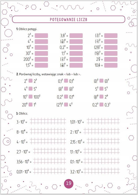 Sposób na matematykę. Ćwiczenia dla klasy VI