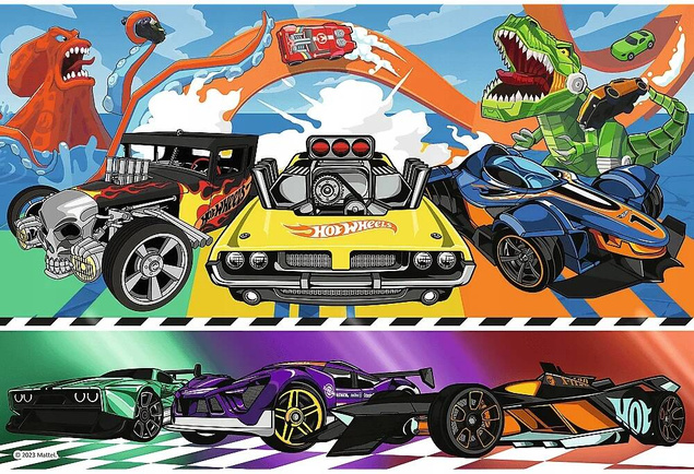 Puzzle 100 Układanka Auta HOT WHEELS Samochody Autka Obraz 5+ Trefl