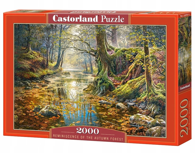 Puzzle 2000 Układanka Las JESIEŃ Drzewa Natura Rzeka Widok 9+ Castorland