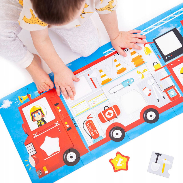 Puzzle z Dziurką 23 Wóz Strażacki CzuCzu 