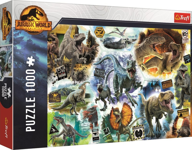 Trefl Puzzle 1000 Na tropie dinozaurów 10727