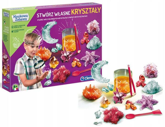 Naukowa Zabawa Stwórz własne kryształy Clementoni 50069