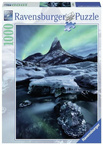 PUZZLE 1000 NORWESKI LODOWIEC ZORZA POLARNA