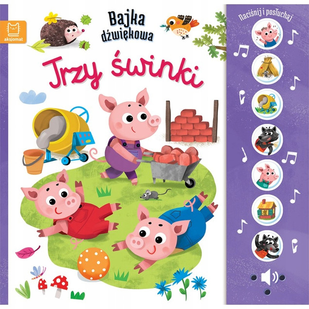 Pakiet Bajka Dźwiękowa Czerwony Kapturek Trzy Świnki Naciśnij i Posłuchaj