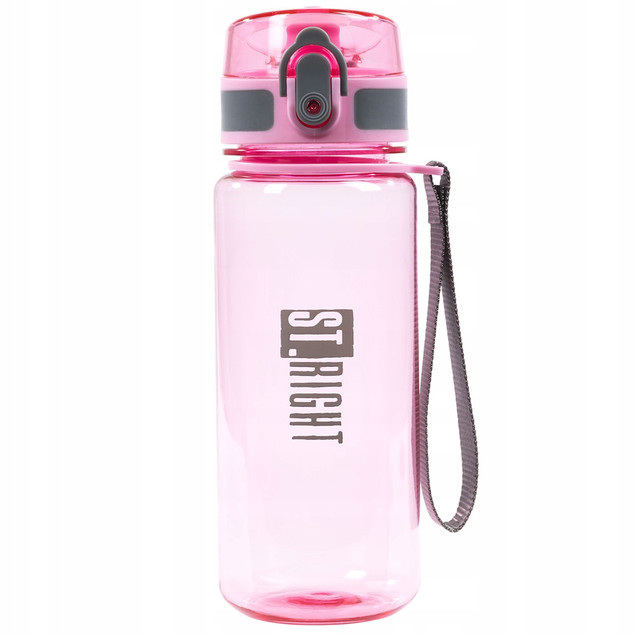 ST.RIGHT BIDON SZKOLNY BUTELKA NA NAPOJE 500 ml Pink&Grey
