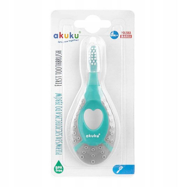 AKUKU SZCZOTECZKA DO ZĘBÓW DZIECI SILIKON A0157
