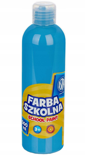 Farba Plakatowa Szkolna 500ml NIEBIESKA 3+ Astra 83410900