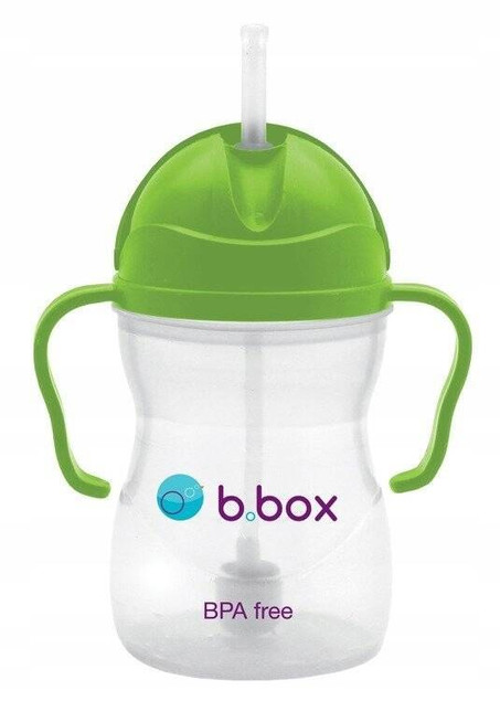 Kubek Niekapek Z Obciążoną Słomką JABŁKOWY 6M+ 240 ml B.Box