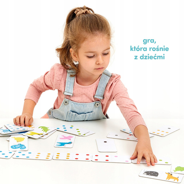 KOLORY Domino Gra Dla Dzieci Układanka 2+ CzuCzu