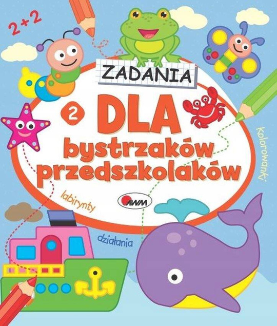 Dla Bystrzaków Przedszkolaków Książeczka Edukacyjna Kreatywność 3+ AWM